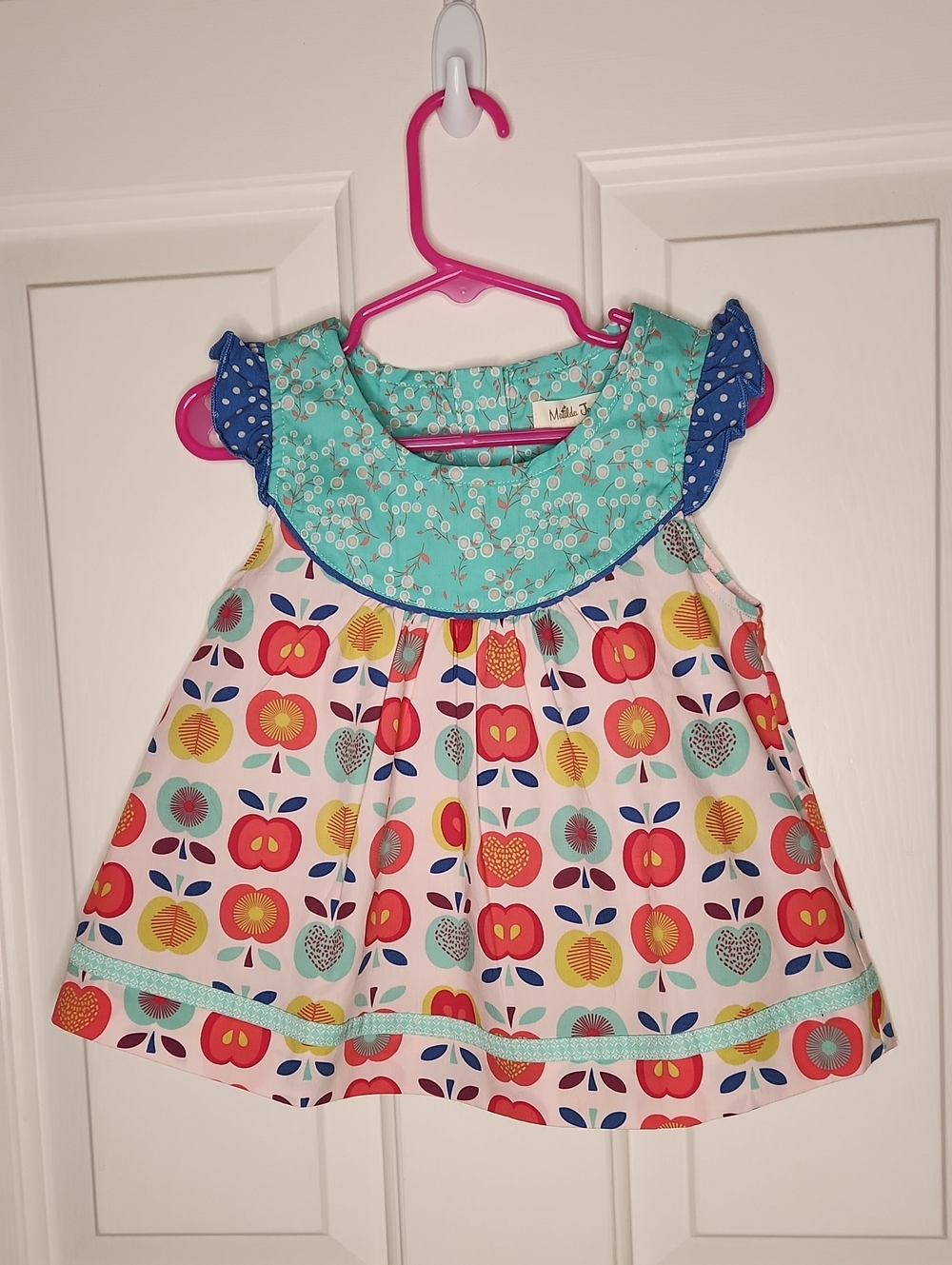 Matilda Jane Lucia Shabby Tunic Top Apple Friends Forever Size 4 NWT